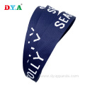 custom 3.8 cm navy polyester jacquard webbing